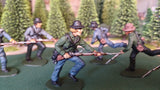 ACW SET 15 AMERICAN CIVIL WAR CONFEDERATE INFANTRY 54MM 1/32 - CP@