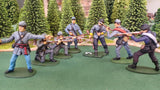 ACW SET 17 AMERICAN CIVIL WAR CONFEDERATE INFANTRY 54MM 1/32 - CP@