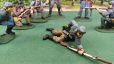 ACW SET 18 AMERICAN CIVIL WAR CONFEDERATE INFANTRY 54MM 1/32 - CP@