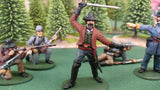 ACW SET 18 AMERICAN CIVIL WAR CONFEDERATE INFANTRY 54MM 1/32 - CP@