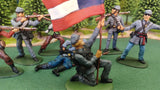 ACW SET 19 AMERICAN CIVIL WAR CONFEDERATE INFANTRY 54MM 1/32 - CP@