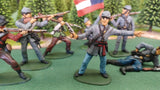 ACW SET 19 AMERICAN CIVIL WAR CONFEDERATE INFANTRY 54MM 1/32 - CP@