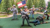 ACW SET 19 AMERICAN CIVIL WAR CONFEDERATE INFANTRY 54MM 1/32 - CP@