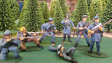 ACW SET 20 AMERICAN CIVIL WAR CONFEDERATE INFANTRY 54MM 1/32 - CP@