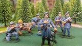 ACW SET 20 AMERICAN CIVIL WAR CONFEDERATE INFANTRY 54MM 1/32 - CP@