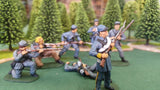 ACW SET 20 AMERICAN CIVIL WAR CONFEDERATE INFANTRY 54MM 1/32 - CP@