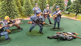 ACW SET 20 AMERICAN CIVIL WAR CONFEDERATE INFANTRY 54MM 1/32 - CP@