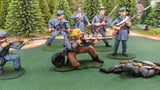 ACW SET 20 AMERICAN CIVIL WAR CONFEDERATE INFANTRY 54MM 1/32 - CP@
