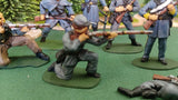 ACW SET 20 AMERICAN CIVIL WAR CONFEDERATE INFANTRY 54MM 1/32 - CP@