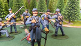 ACW SET 21 AMERICAN CIVIL WAR CONFEDERATE INFANTRY 54MM 1/32 - CP@
