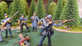 ACW SET 21 AMERICAN CIVIL WAR CONFEDERATE INFANTRY 54MM 1/32 - CP@