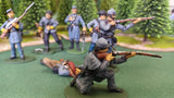 ACW SET 21 AMERICAN CIVIL WAR CONFEDERATE INFANTRY 54MM 1/32 - CP@