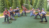 ACW SET 22 AMERICAN CIVIL WAR CONFEDERATE INFANTRY 54MM 1/32 - CP@