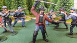 ACW SET 22 AMERICAN CIVIL WAR CONFEDERATE INFANTRY 54MM 1/32 - CP@
