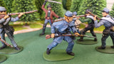 ACW SET 22 AMERICAN CIVIL WAR CONFEDERATE INFANTRY 54MM 1/32 - CP@