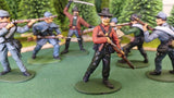 ACW SET 22 AMERICAN CIVIL WAR CONFEDERATE INFANTRY 54MM 1/32 - CP@