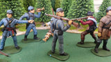 ACW SET 24 AMERICAN CIVIL WAR CONFEDERATE INFANTRY 54MM 1/32 - CP@