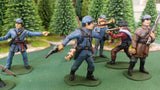 ACW SET 24 AMERICAN CIVIL WAR CONFEDERATE INFANTRY 54MM 1/32 - CP@