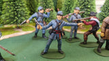 ACW SET 24 AMERICAN CIVIL WAR CONFEDERATE INFANTRY 54MM 1/32 - CP@