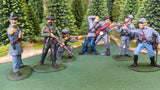ACW SET 26 AMERICAN CIVIL WAR CONFEDERATE INFANTRY 54MM 1/32 - CP@