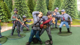 ACW SET 26 AMERICAN CIVIL WAR CONFEDERATE INFANTRY 54MM 1/32 - CP@