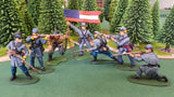 ACW SET 28 AMERICAN CIVIL WAR CONFEDERATE INFANTRY 54MM 1/32 - CP@