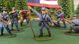 ACW SET 28 AMERICAN CIVIL WAR CONFEDERATE INFANTRY 54MM 1/32 - CP@