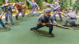 ACW SET 28 AMERICAN CIVIL WAR CONFEDERATE INFANTRY 54MM 1/32 - CP@