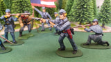 ACW SET 28 AMERICAN CIVIL WAR CONFEDERATE INFANTRY 54MM 1/32 - CP@