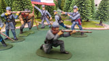 ACW SET 28 AMERICAN CIVIL WAR CONFEDERATE INFANTRY 54MM 1/32 - CP@