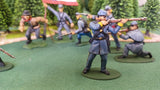 ACW SET 28 AMERICAN CIVIL WAR CONFEDERATE INFANTRY 54MM 1/32 - CP@