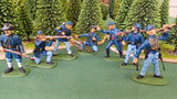 ACW SET 29 AMERICAN CIVIL WAR UNION INFANTRY 54MM 1/32 - CP@