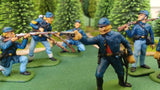 ACW SET 29 AMERICAN CIVIL WAR UNION INFANTRY 54MM 1/32 - CP@
