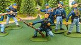 ACW SET 29 AMERICAN CIVIL WAR UNION INFANTRY 54MM 1/32 - CP@