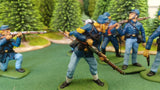 ACW SET 29 AMERICAN CIVIL WAR UNION INFANTRY 54MM 1/32 - CP@