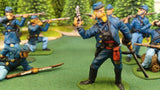 ACW SET 30 AMERICAN CIVIL WAR UNION INFANTRY 54MM 1/32 PAINTED MINIATURES - CP@