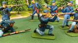 ACW SET 30 AMERICAN CIVIL WAR UNION INFANTRY 54MM 1/32 PAINTED MINIATURES - CP@