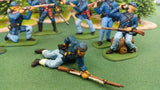 ACW SET 30 AMERICAN CIVIL WAR UNION INFANTRY 54MM 1/32 PAINTED MINIATURES - CP@
