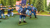 ACW SET 32 AMERICAN CIVIL WAR UNION INFANTRY 54MM 1/32 PAINTED MINIATURES - CP@