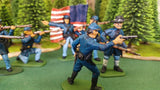 ACW SET 32 AMERICAN CIVIL WAR UNION INFANTRY 54MM 1/32 PAINTED MINIATURES - CP@