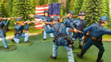 ACW SET 32 AMERICAN CIVIL WAR UNION INFANTRY 54MM 1/32 PAINTED MINIATURES - CP@