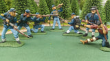 ACW SET 34 AMERICAN CIVIL WAR UNION INFANTRY 54MM 1/32 PAINTED MINIATURES - CP@