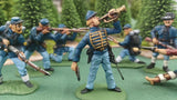 ACW SET 34 AMERICAN CIVIL WAR UNION INFANTRY 54MM 1/32 PAINTED MINIATURES - CP@