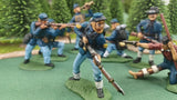 ACW SET 34 AMERICAN CIVIL WAR UNION INFANTRY 54MM 1/32 PAINTED MINIATURES - CP@