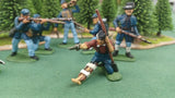 ACW SET 34 AMERICAN CIVIL WAR UNION INFANTRY 54MM 1/32 PAINTED MINIATURES - CP@