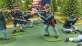 ACW SET 35 AMERICAN CIVIL WAR UNION INFANTRY 54MM 1/32 PAINTED MINIATURES - CP@