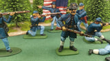 ACW SET 35 AMERICAN CIVIL WAR UNION INFANTRY 54MM 1/32 PAINTED MINIATURES - CP@