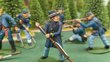 ACW SET 36 AMERICAN CIVIL WAR UNION INFANTRY 54MM 1/32 PAINTED MINIATURES - CP@