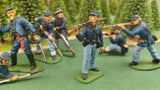 ACW SET 36 AMERICAN CIVIL WAR UNION INFANTRY 54MM 1/32 PAINTED MINIATURES - CP@