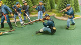 ACW SET 36 AMERICAN CIVIL WAR UNION INFANTRY 54MM 1/32 PAINTED MINIATURES - CP@